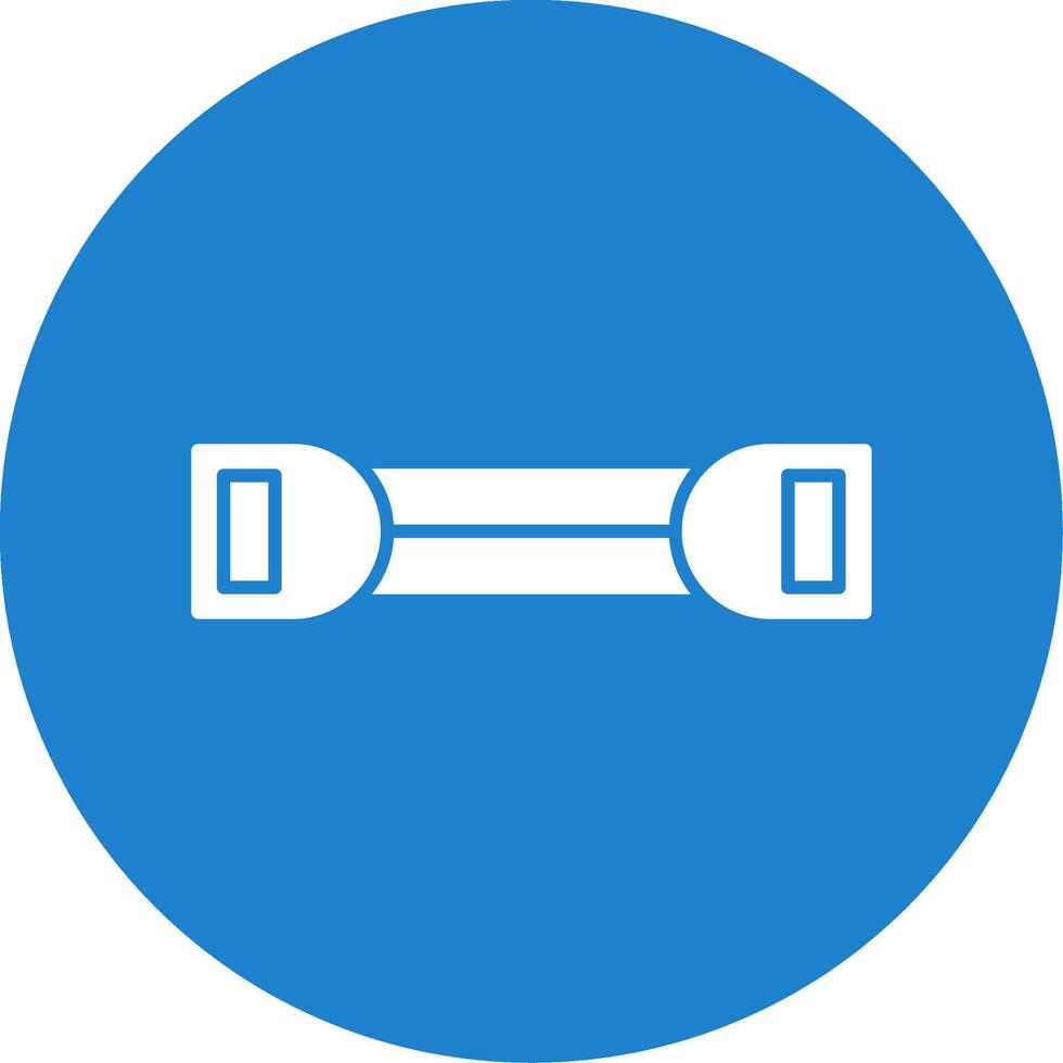 Chest Expander Glyph Circle Icon vector