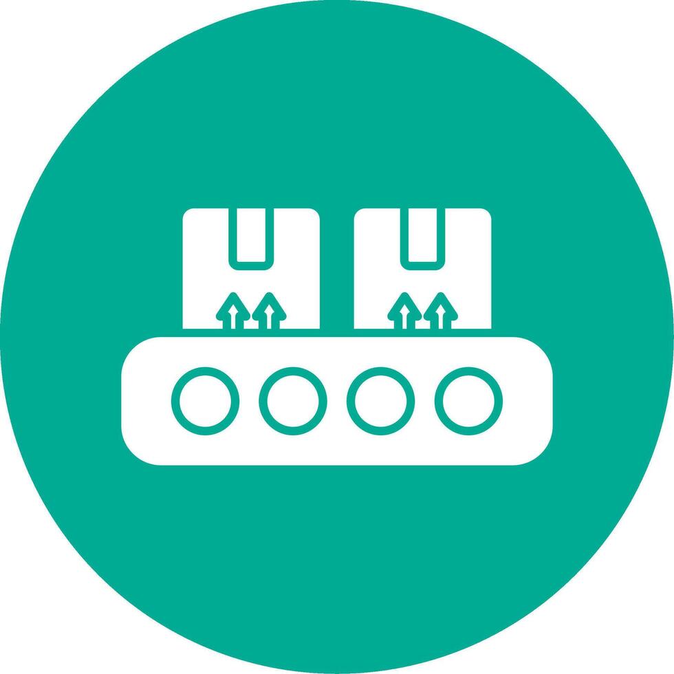 Productive Glyph Circle Icon vector