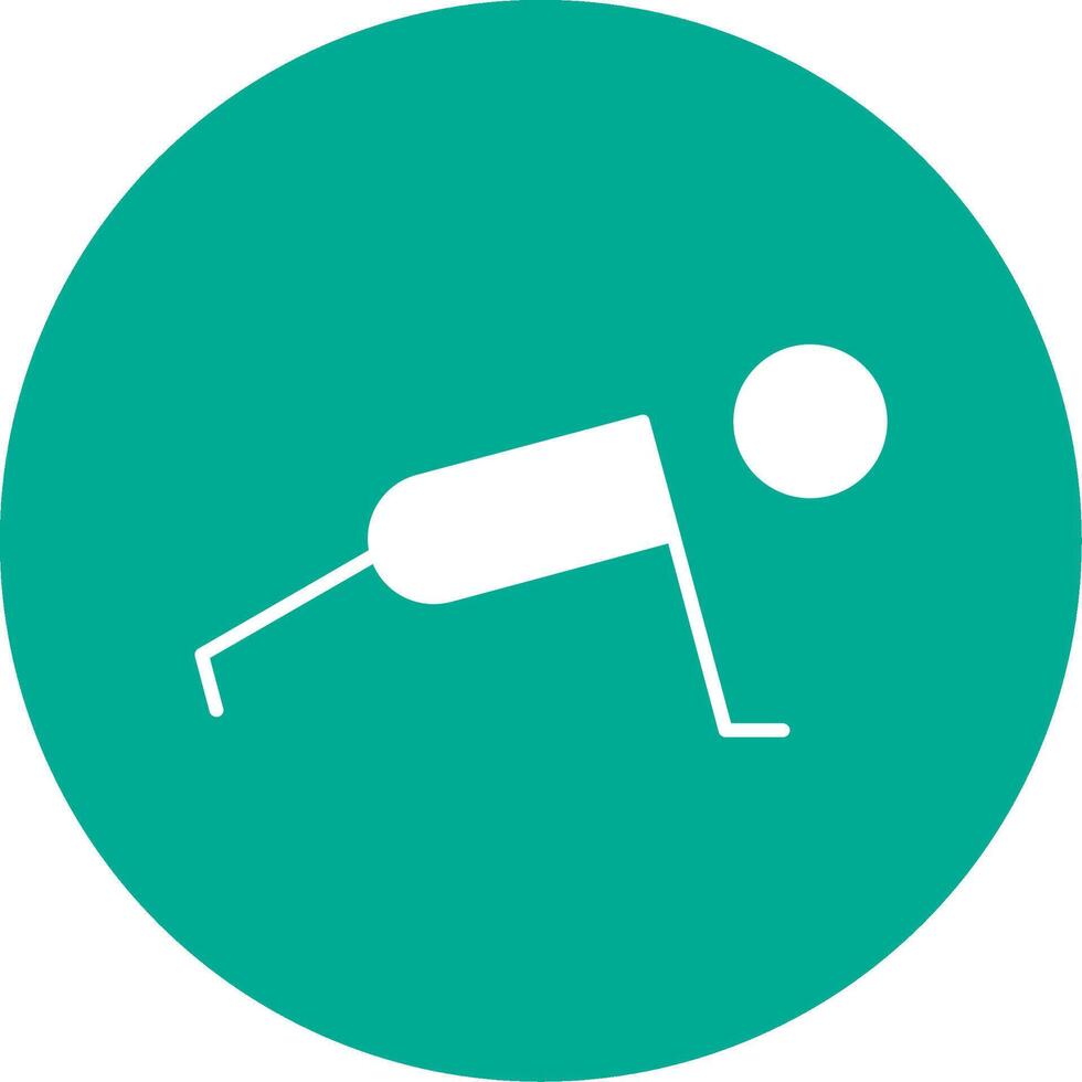 Exercise Glyph Circle Icon vector