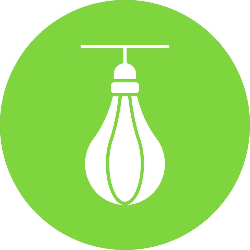 Speed Bag Glyph Circle Icon vector