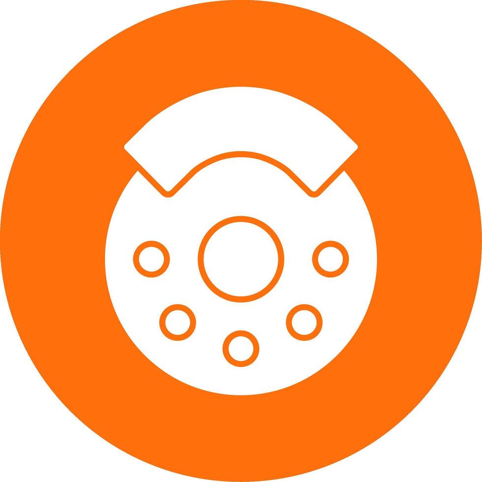 Break Glyph Circle Icon vector