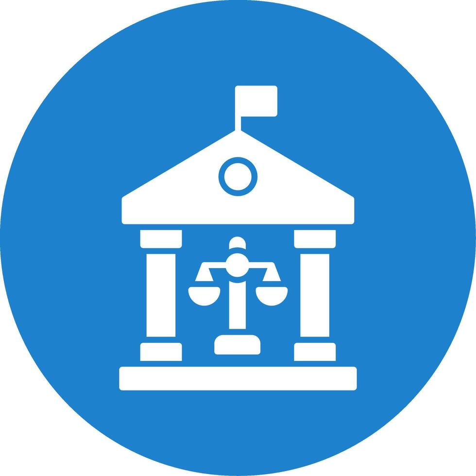 Governance Glyph Circle Icon vector