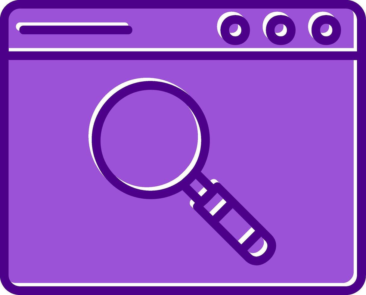 Browser Searching Vector Icon