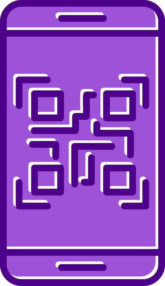 Smartphone Qr Code Vector Icon