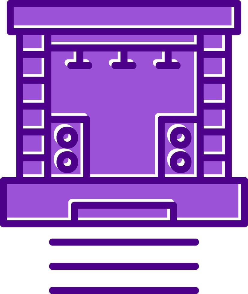 Stage Vector Icon