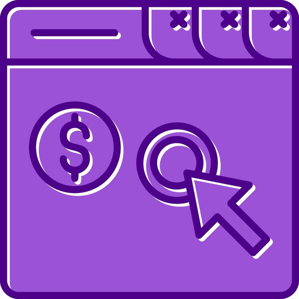 Pay Per Click Vector Icon