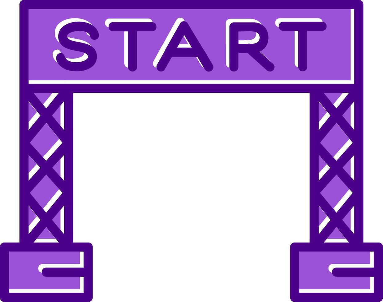 Start Line Vector Icon