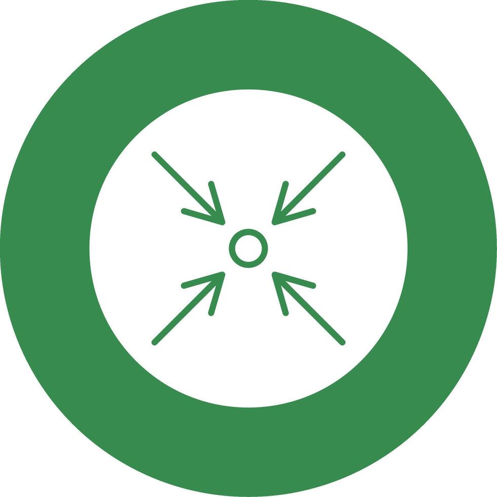 Minimize Glyph Circle Icon vector