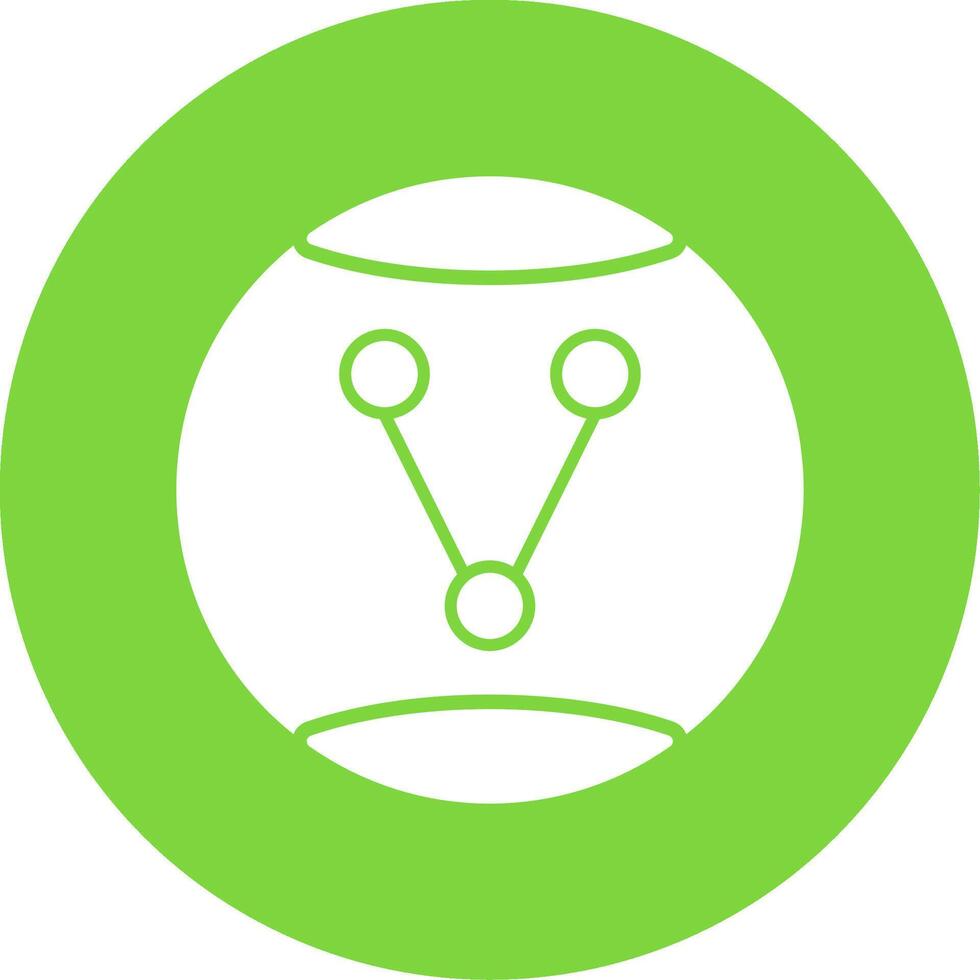 Share Option Glyph Circle Icon vector