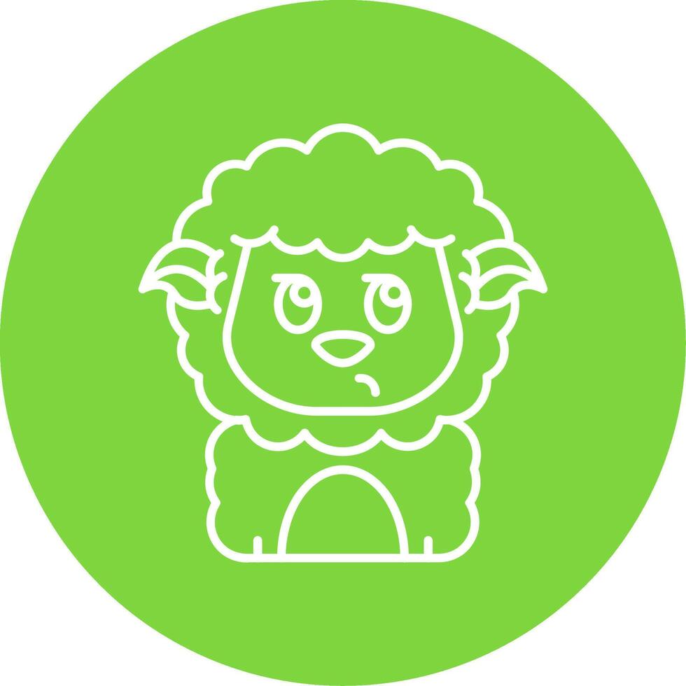 Suspicious Linear Circle Multicolor Design Icon vector