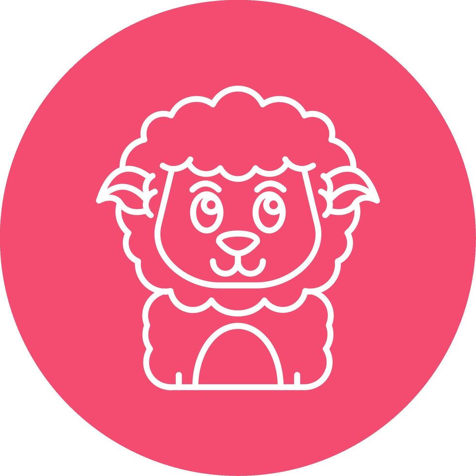 Smile Linear Circle Multicolor Design Icon vector