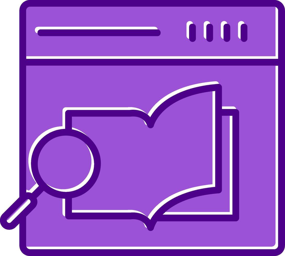 Research Book Vector Icon