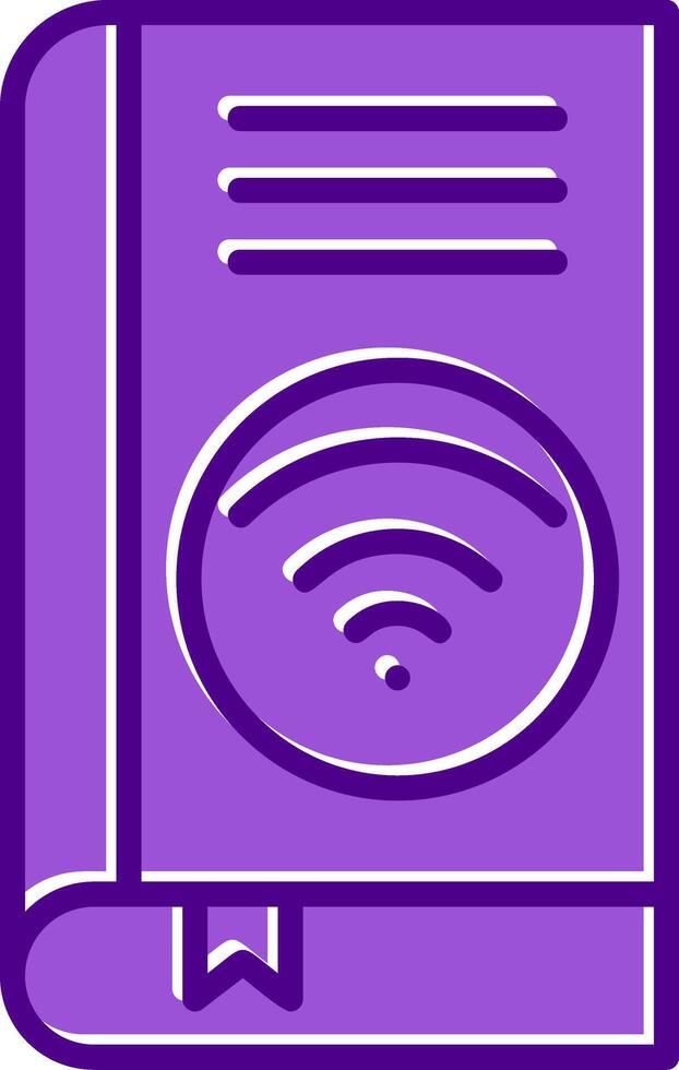 Wifi libro vector icono