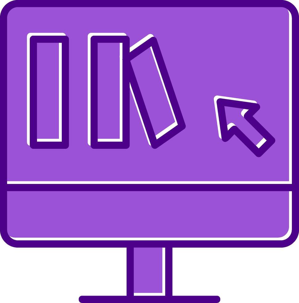 Online Book purchase Vector Icon