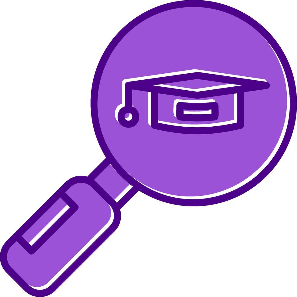 Search University Course Vector Icon