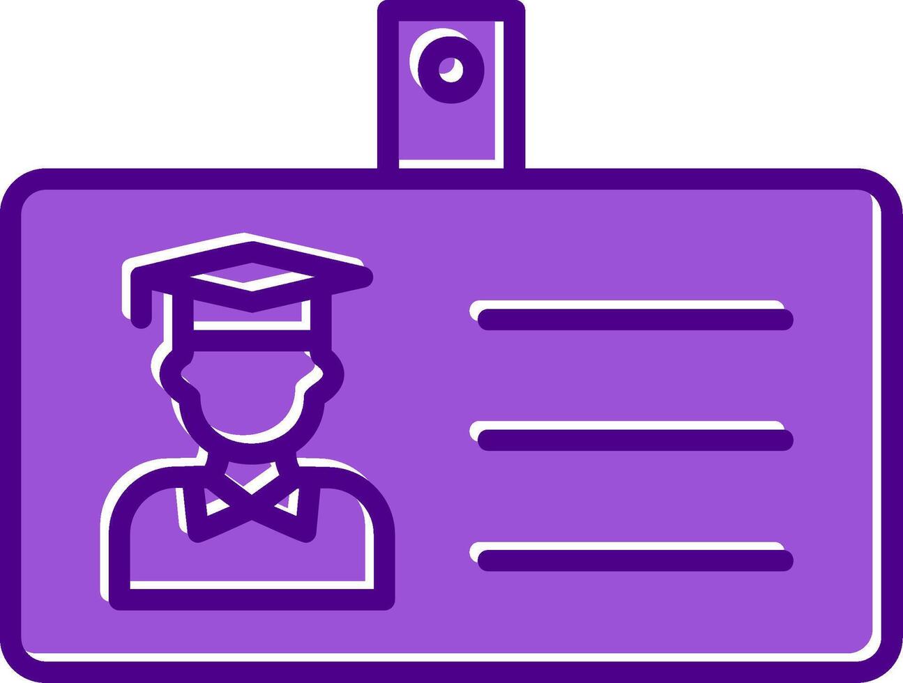 Student Id Card Vector Icon