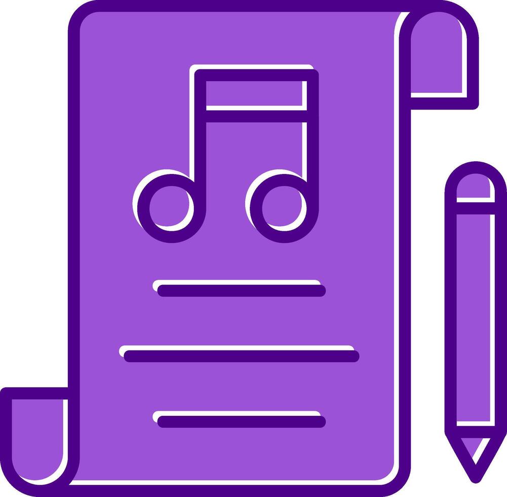 Music Composing Vector Icon