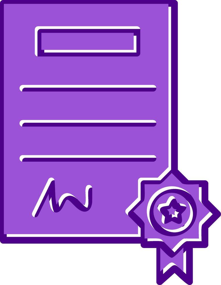 Certificate Vector Icon