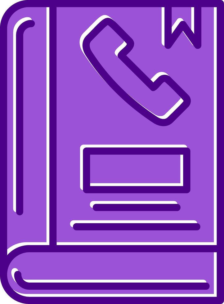 Phone Book Vector Icon