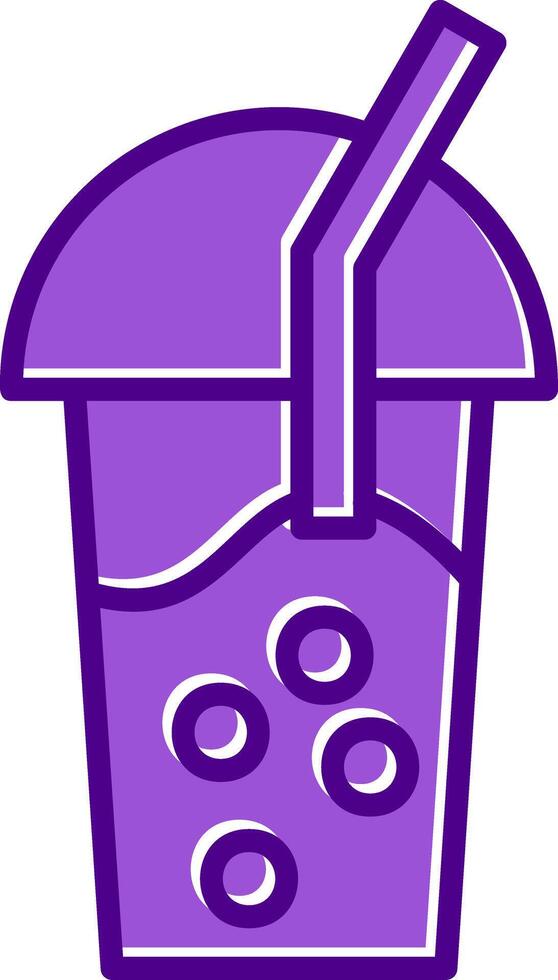 burbuja té vector icono