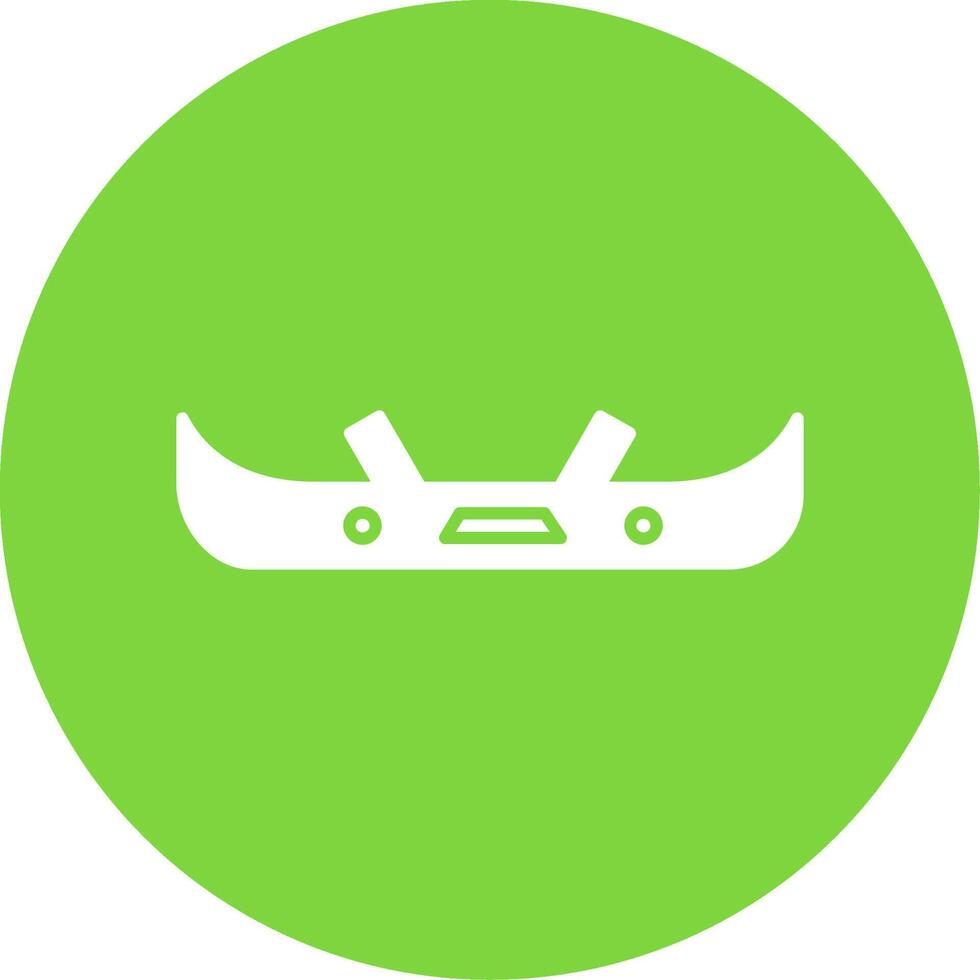 Bumper Glyph Circle Icon vector
