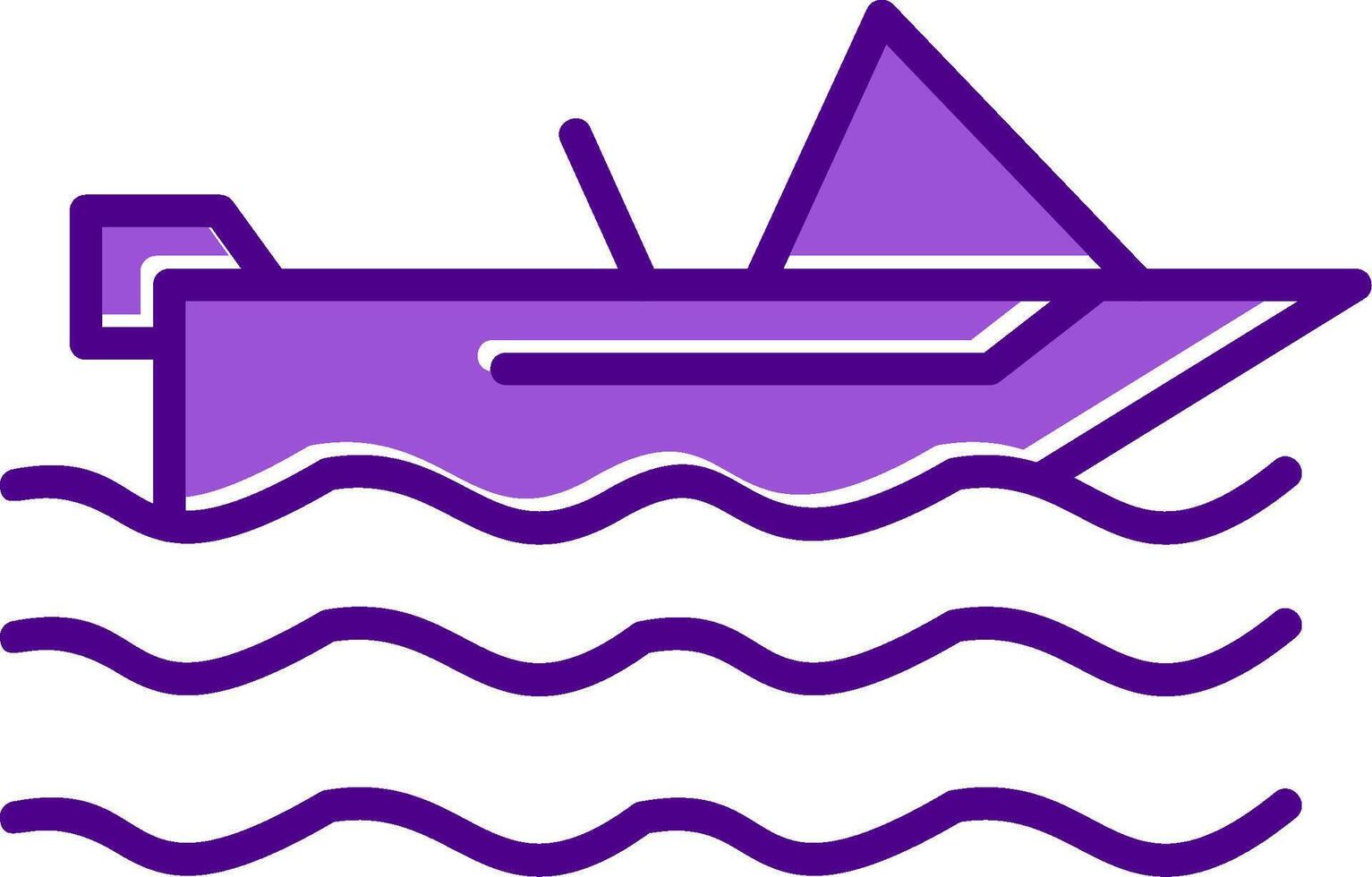 Motorboat Vector Icon