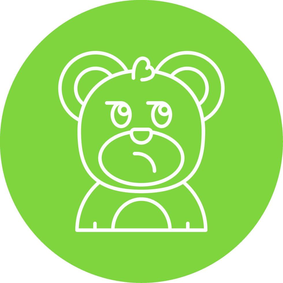 Suspicious Linear Circle Multicolor Design Icon vector