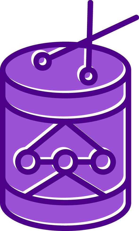 purple filled slip vector