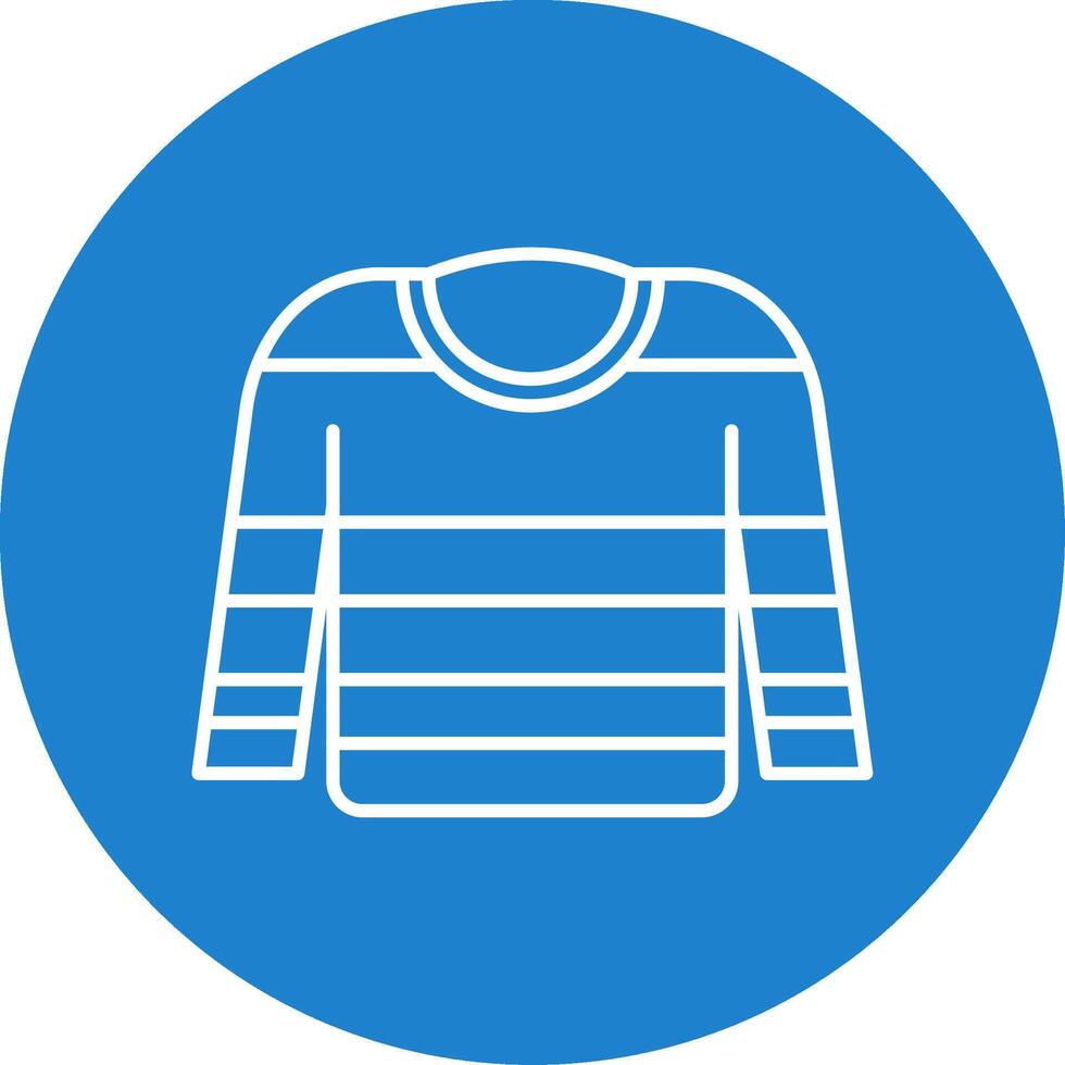 Jumper Linear Circle Multicolor Design Icon vector