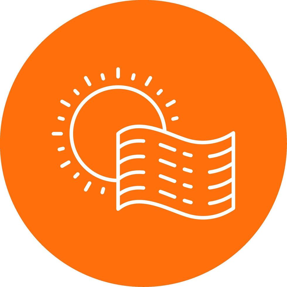Fog Linear Circle Multicolor Design Icon vector
