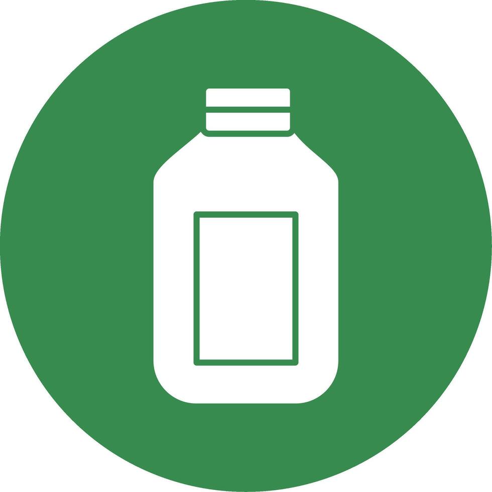Detergent Glyph Circle Icon vector