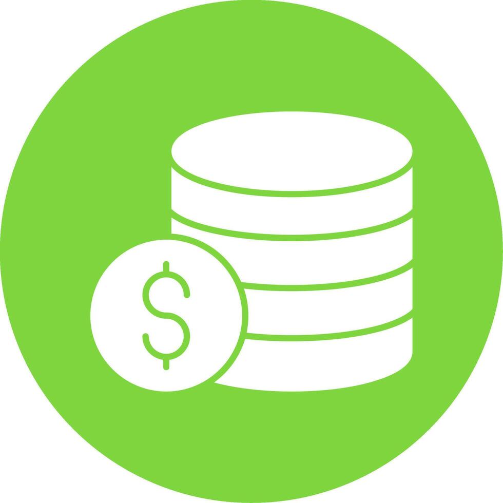Crisis Glyph Circle Icon vector