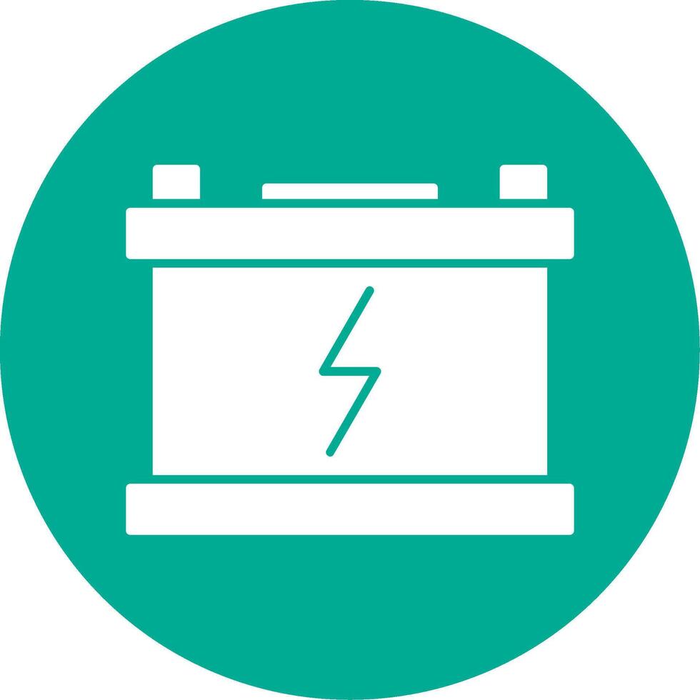 Power Glyph Circle Icon vector