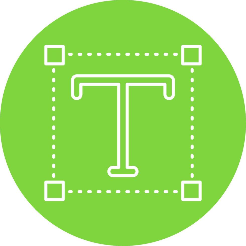 Font Linear Circle Multicolor Design Icon vector
