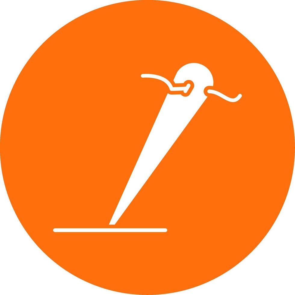 Needles Glyph Circle Icon vector
