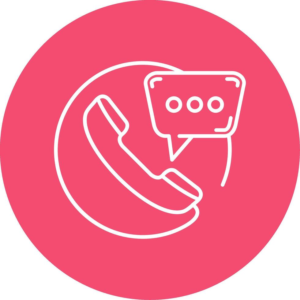 Contact Linear Circle Multicolor Design Icon vector