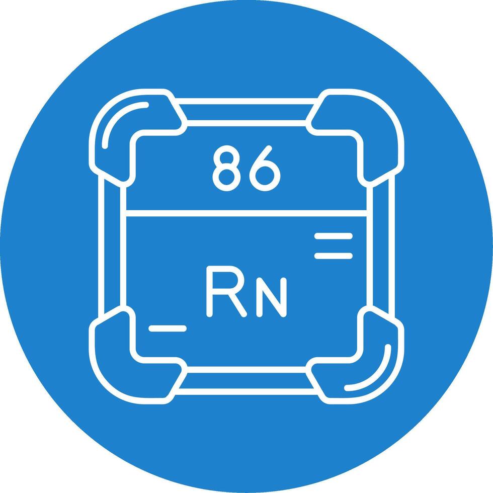 Radon Linear Circle Multicolor Design Icon vector