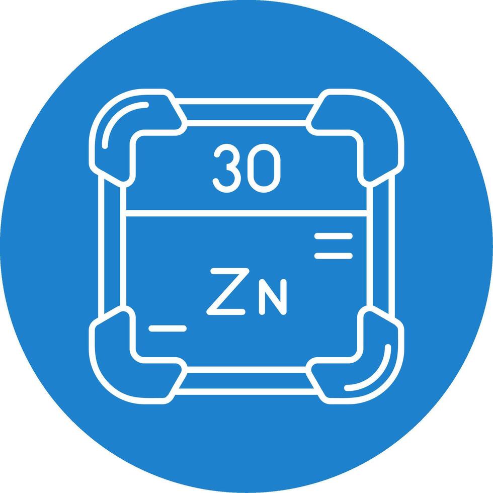 zinc lineal circulo multicolor diseño icono vector