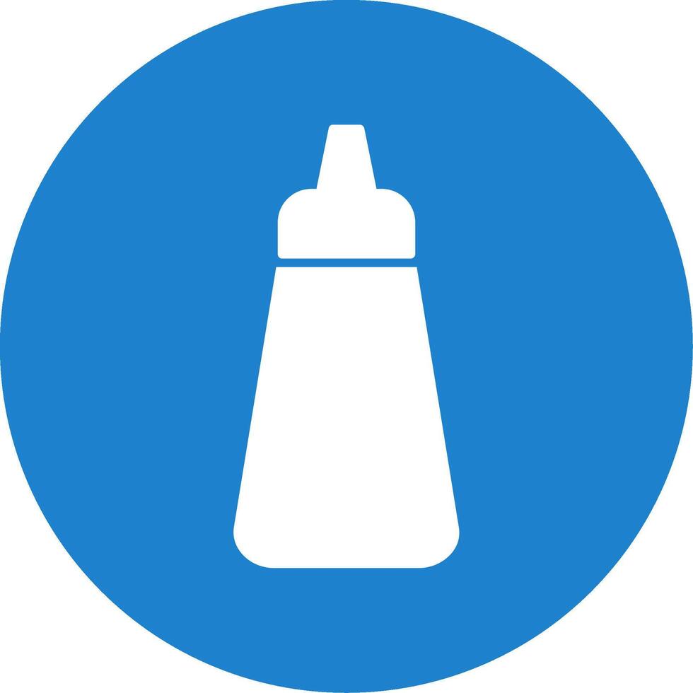 Ketchup Glyph Circle Icon vector