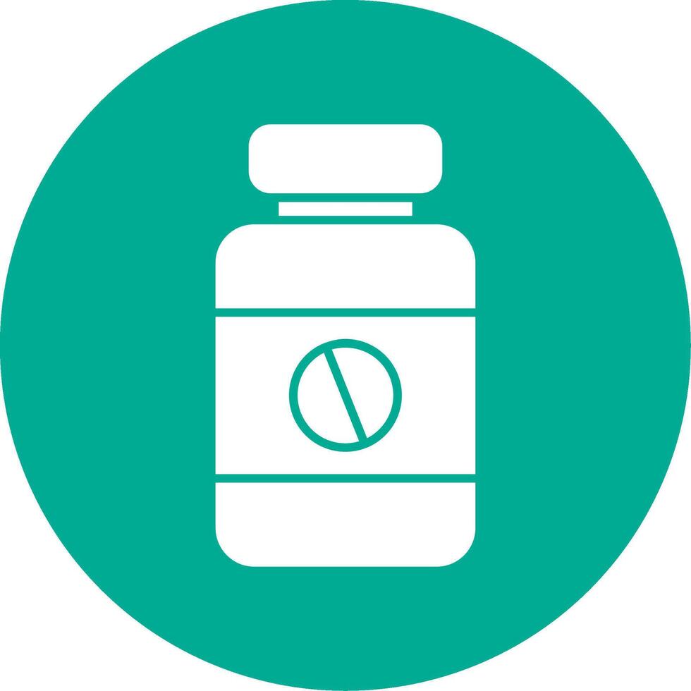 Iron Tablet Glyph Circle Icon vector