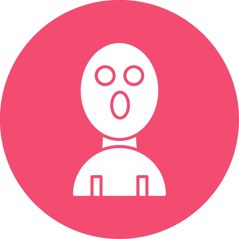 Balaclava Glyph Circle Icon vector