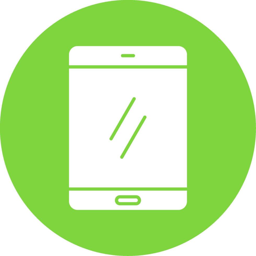 Smartphone Glyph Circle Icon vector