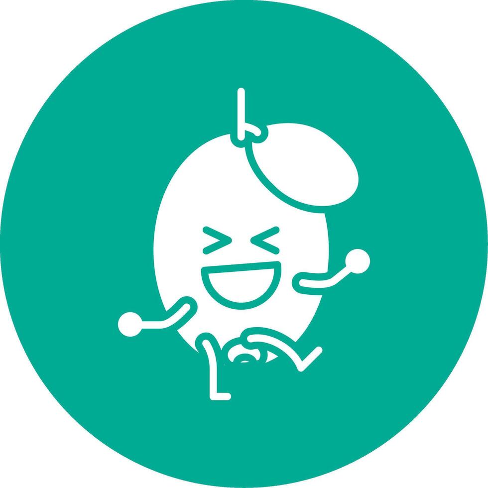 Ogeechee Limes Glyph Circle Icon vector