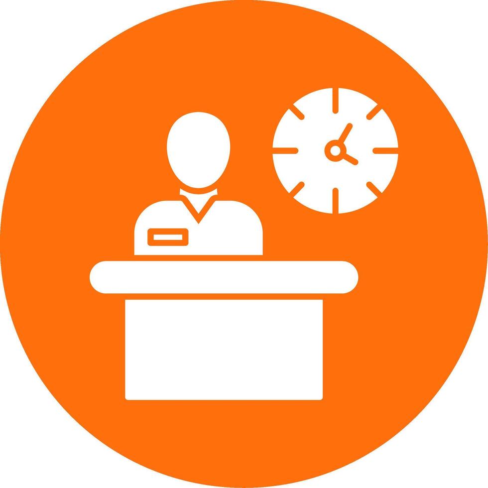 Break Glyph Circle Icon vector