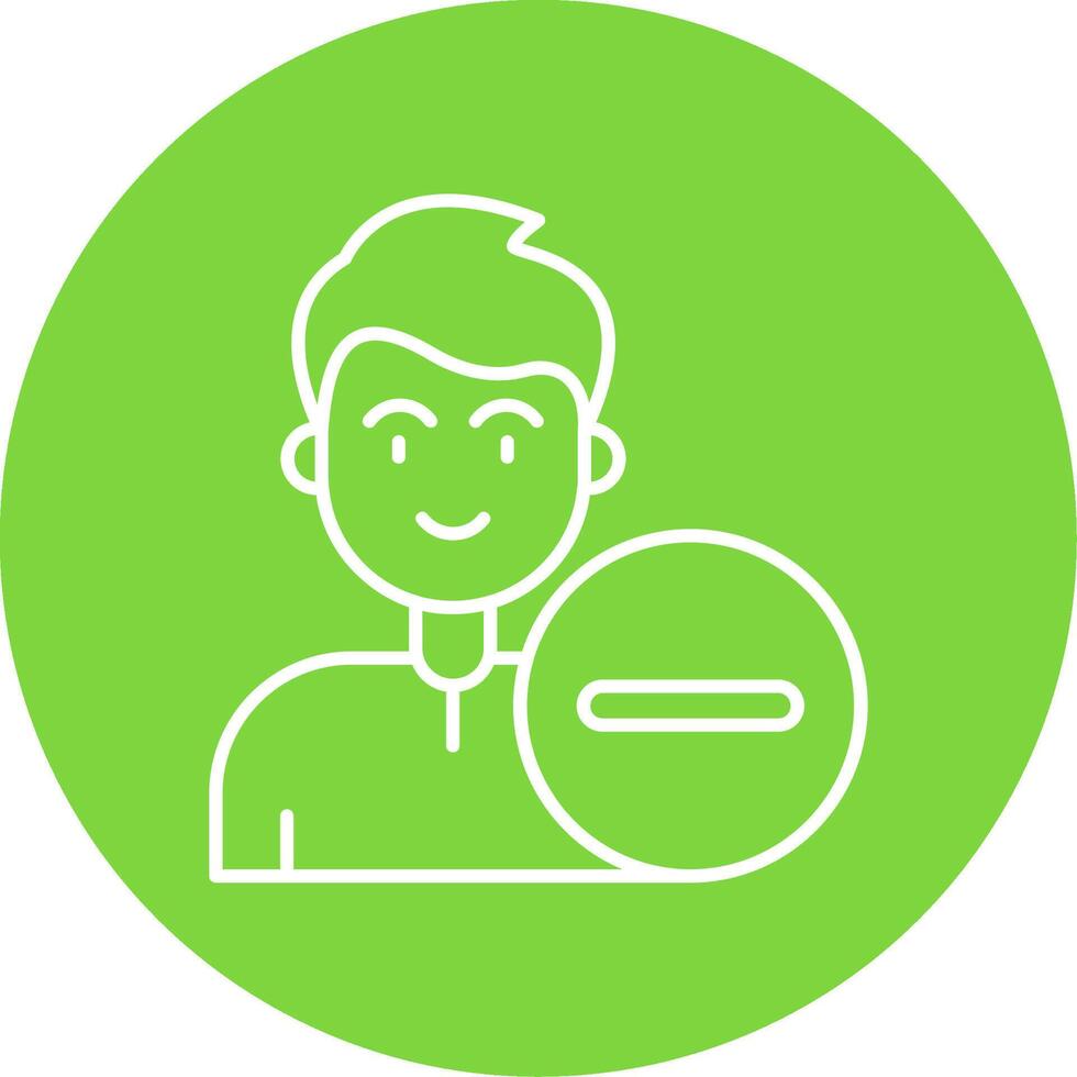 Remove Linear Circle Multicolor Design Icon vector