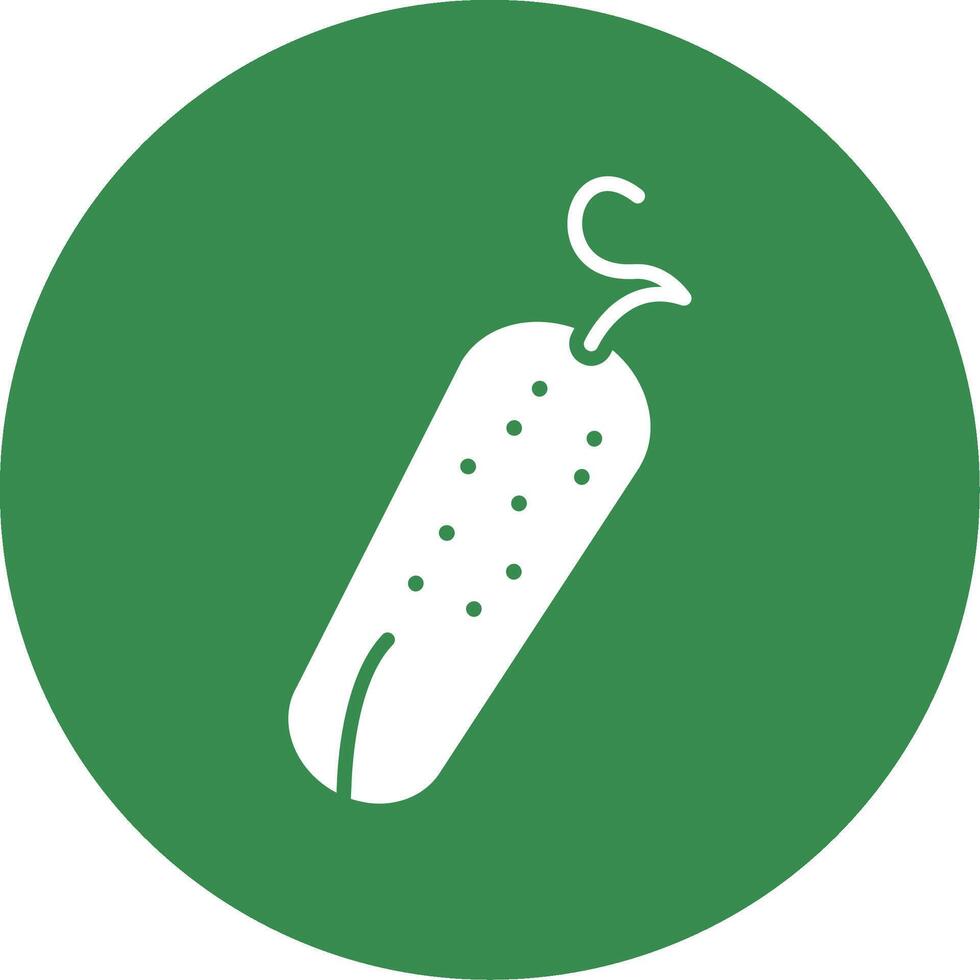 Pickle Glyph Circle Icon vector