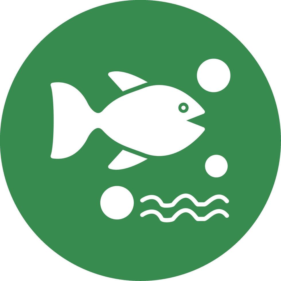 Seafood Glyph Circle Icon vector
