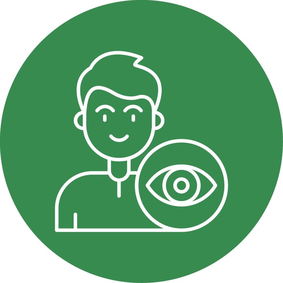 View Linear Circle Multicolor Design Icon vector