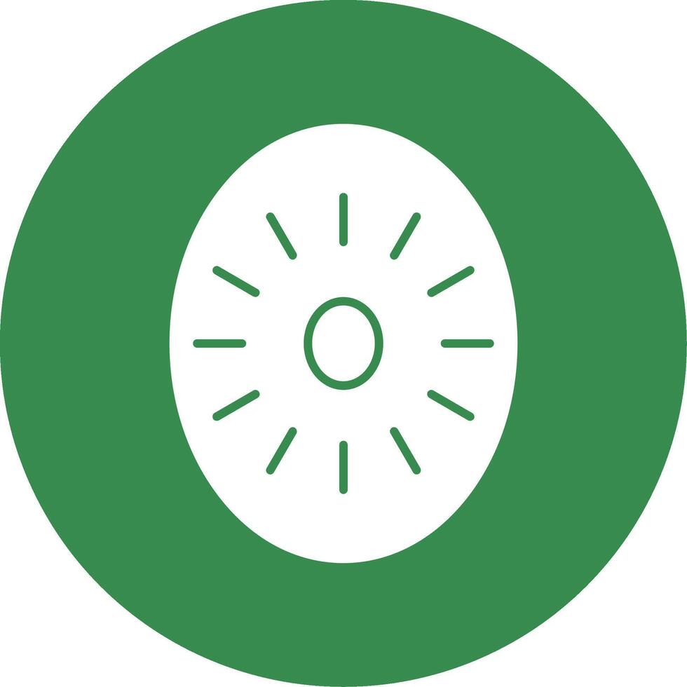 Kiwi Glyph Circle Icon vector