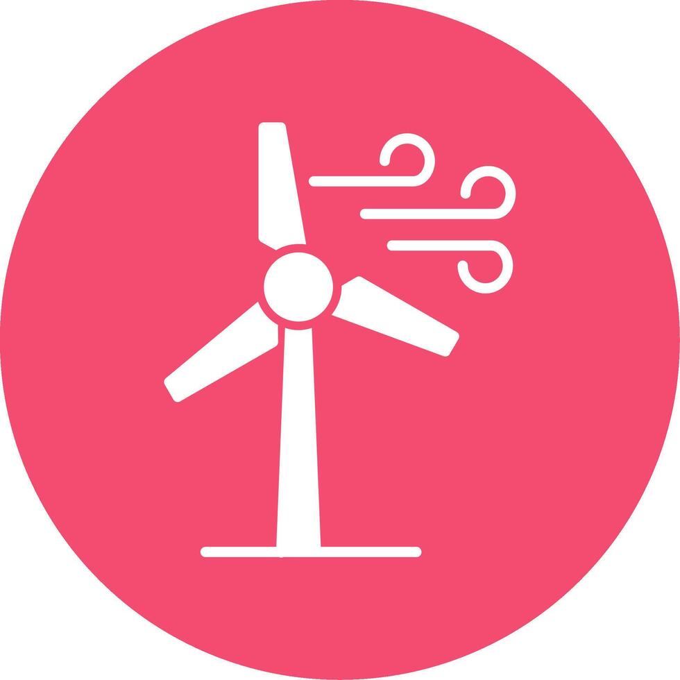 Windmills Glyph Circle Icon vector